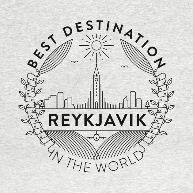 Reykjavik Minimal Badge Design by kursatunsal